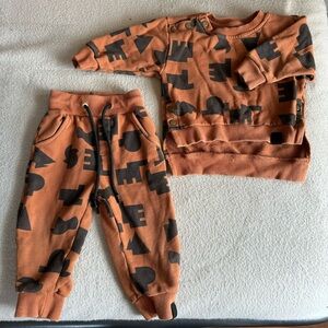Cute, stylish Toddler joggers and sweatshirt outfit from Omami Mini LA